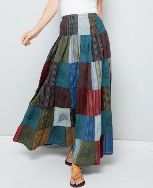 Patchwork hotsell hippie skirts