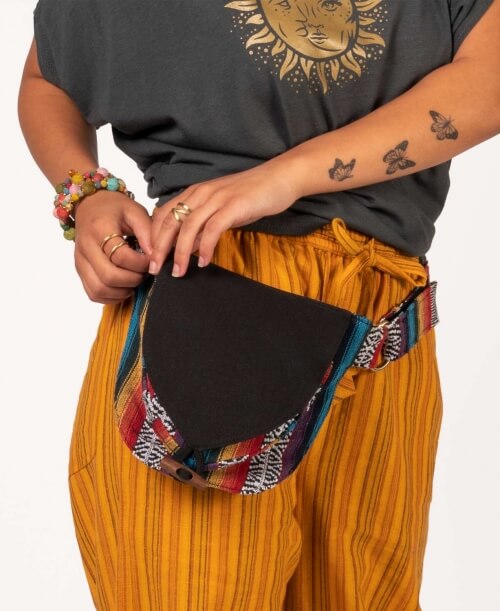 Canvas Hip Sack Natural Fanny Packs Soul Flower