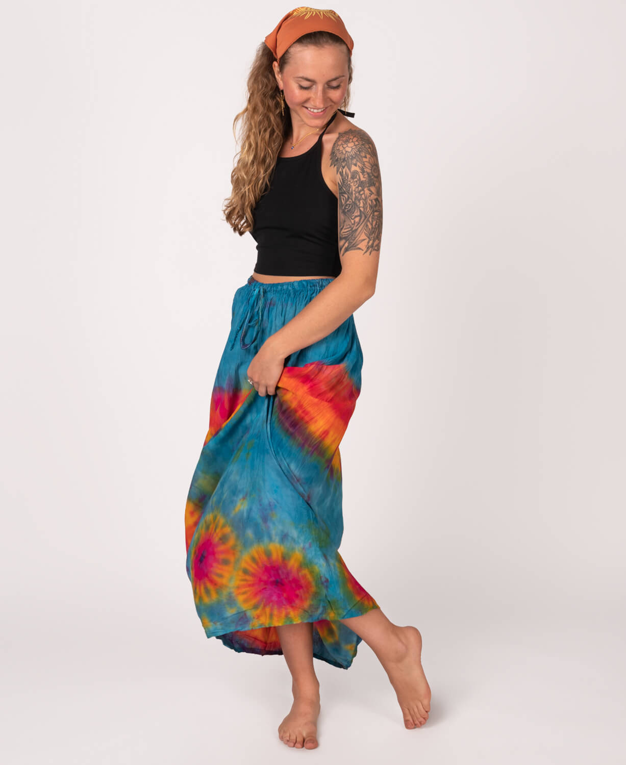 Tie Dye Skirt | Mudmee Tie Dye Skirt | Soul Flower Tie Dye Skirts