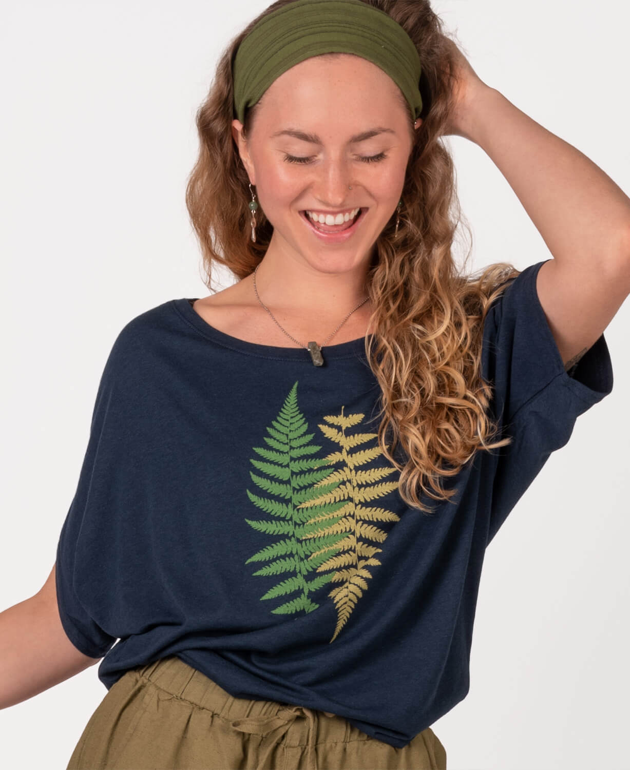 Fern Bamboo Top, Off the Shoulder Top