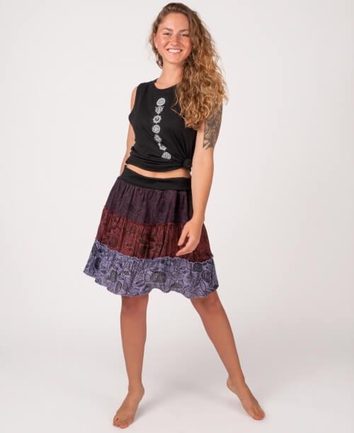 Tiered Gauze Pocket Skirt, Handmade, Women's 100% Cotton Clothing – Cotton  Flower Clothing