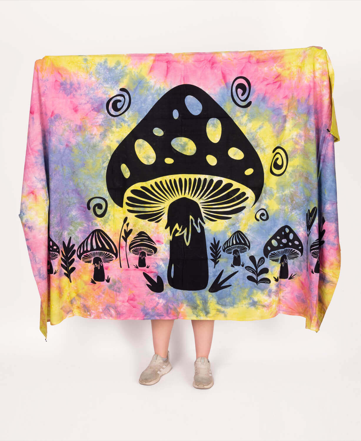 Large Tie Dye Mushroom Tapestry outlet