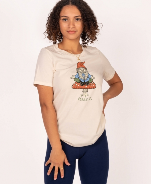 Gnomaste Womens T-Shirt - Gnomaste Gnome T-Shirt | Yoga Tees | Soul Flower