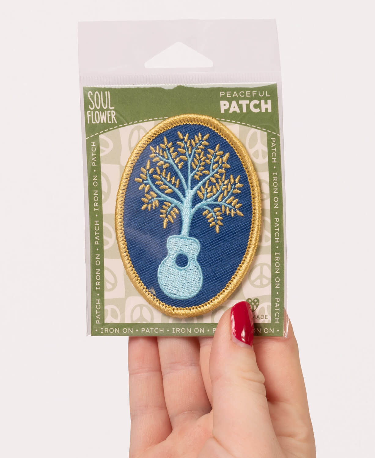 Nature Music Iron On Patch | Guitar Patches | Soul Flower