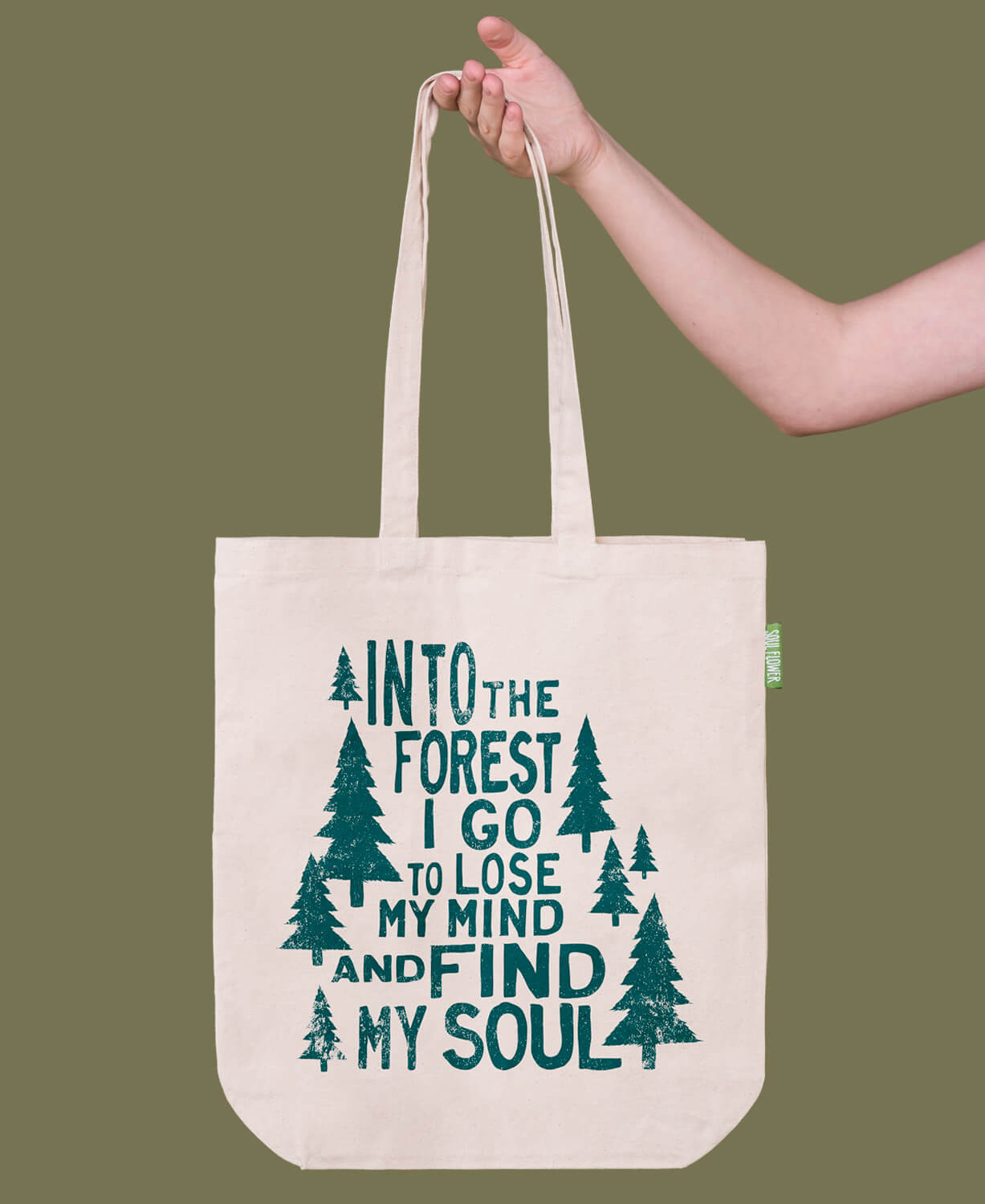 Into the Forest Tote Bag | Organic Canvas Bag | Soul Flower