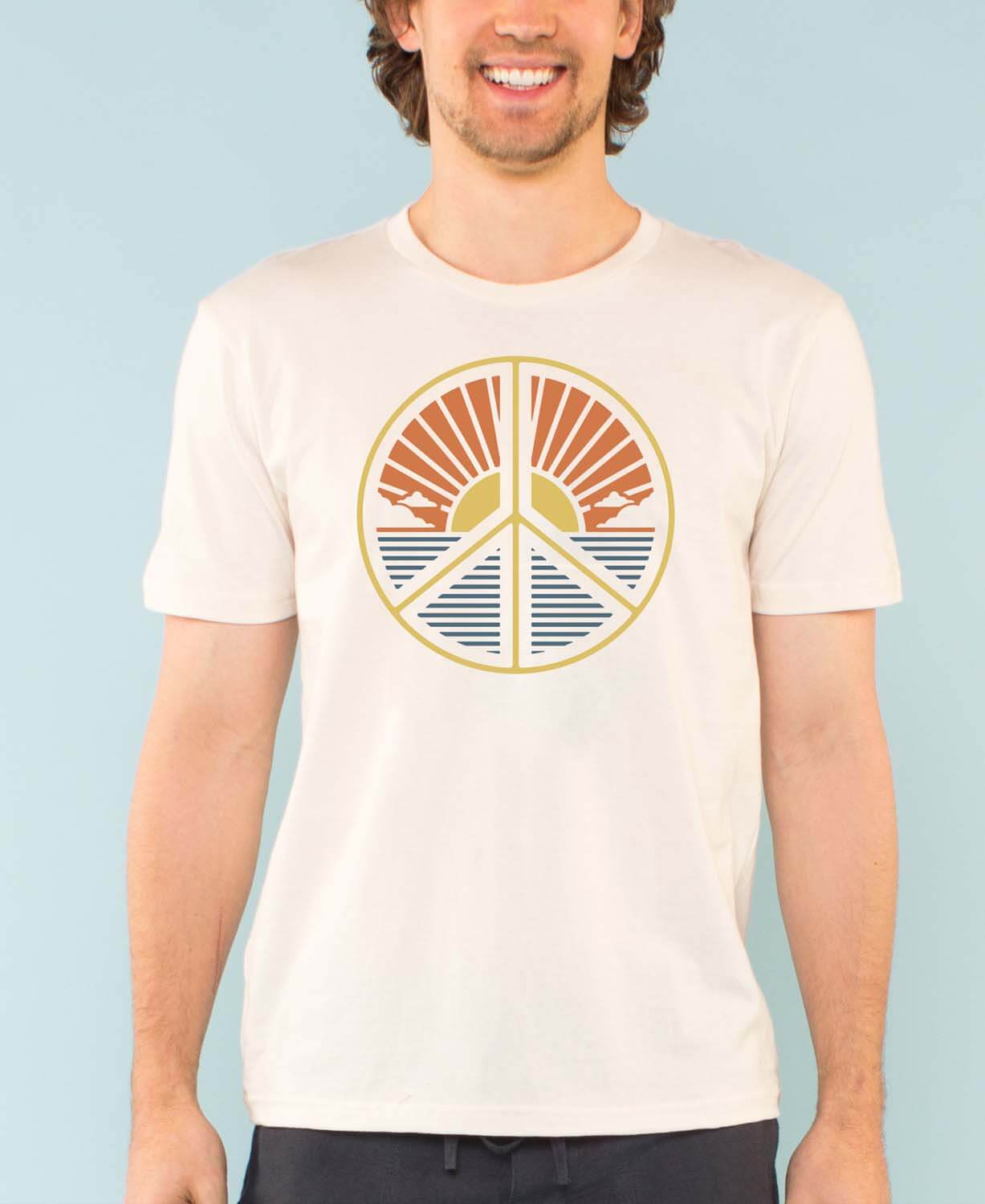 men's peace sign shirt