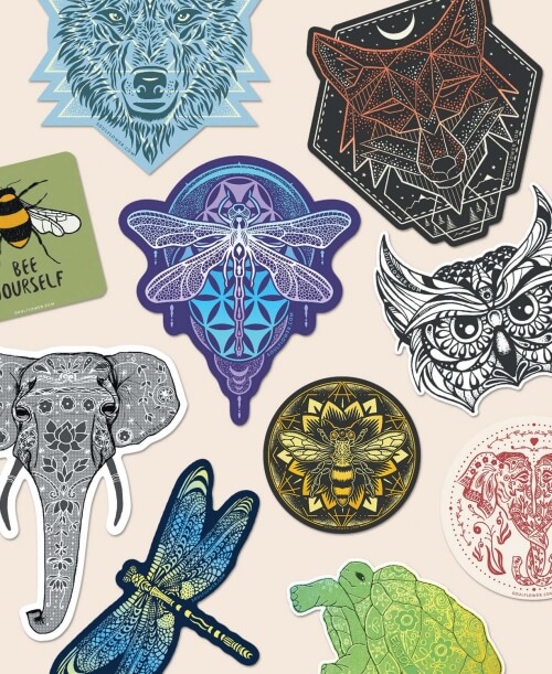 Animal Sticker Pack, Nature Stickers
